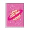 Stupell Industries You're Out of This World Phrase Valentine Pink Planet in White Frame Wall Art